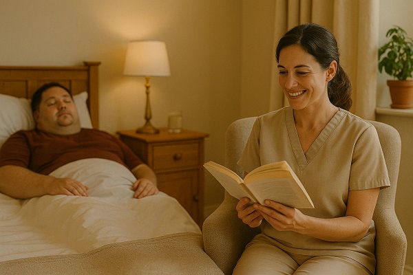 reading to the patient